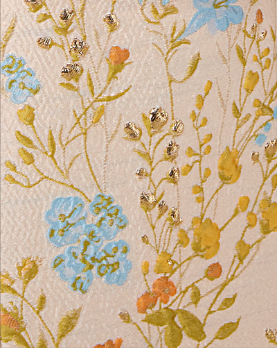 Sanders Gown in Blue/Yellow Multi