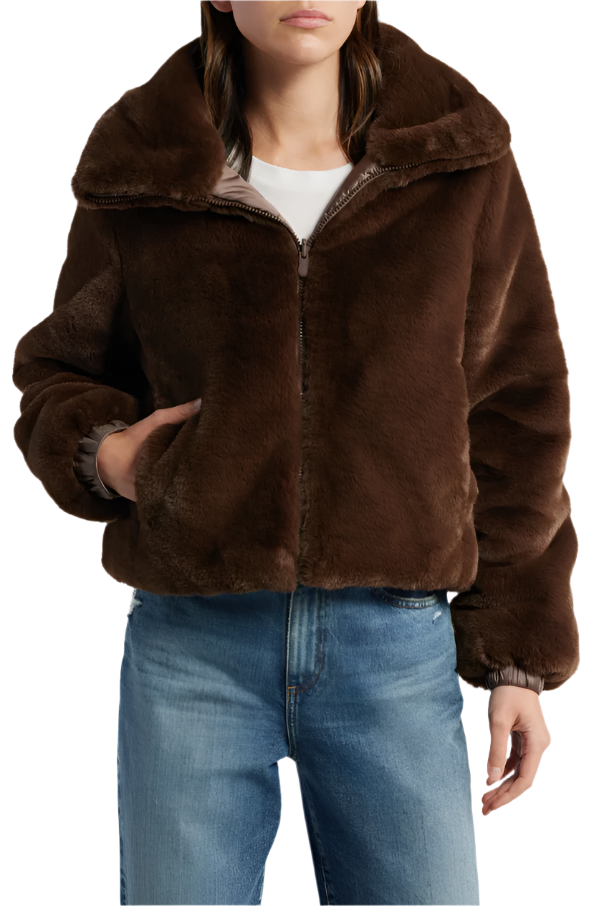 Reversible Jeon Jacket in Teddy Brown