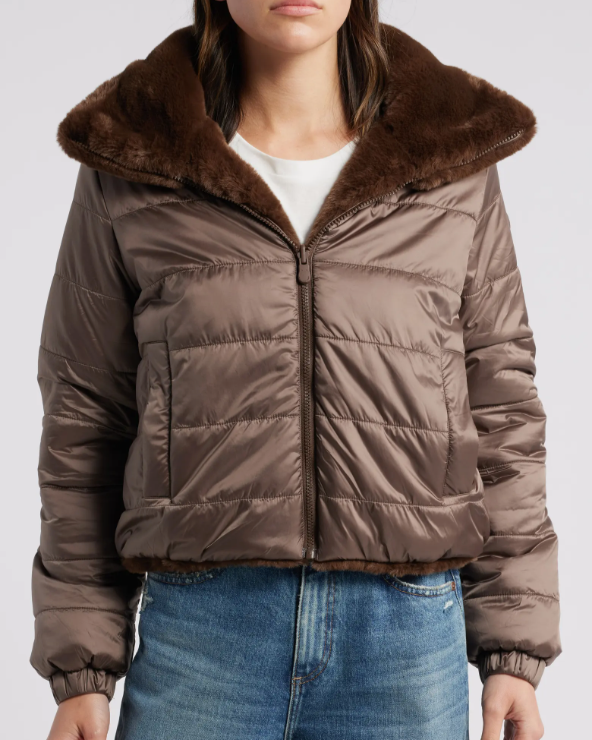 Reversible Jeon Jacket in Teddy Brown