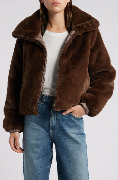 Reversible Jeon Jacket in Teddy Brown