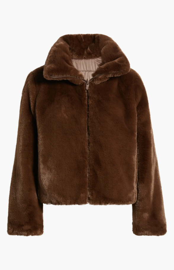 Reversible Jeon Jacket in Teddy Brown