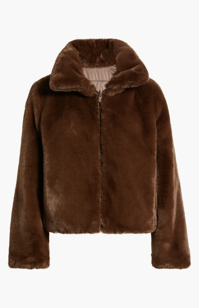Reversible Jeon Jacket in Teddy Brown