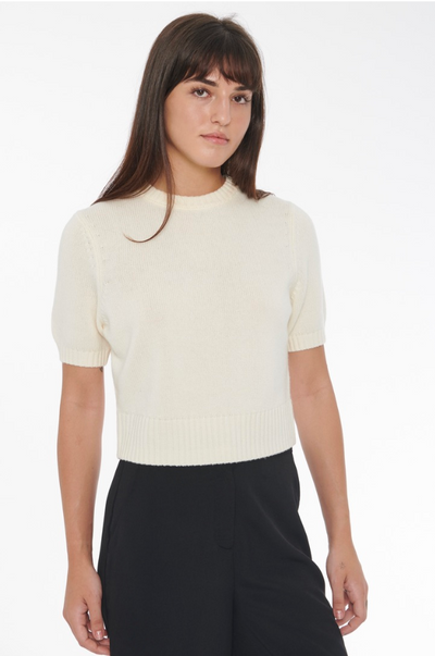Elsie Pullover Sweater in Ivory