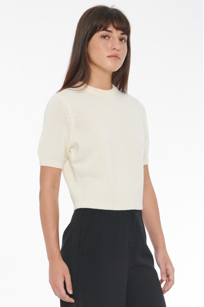 Elsie Pullover Sweater in Ivory