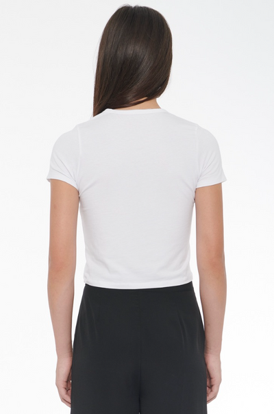 Lindsey Baby Tee in Optic