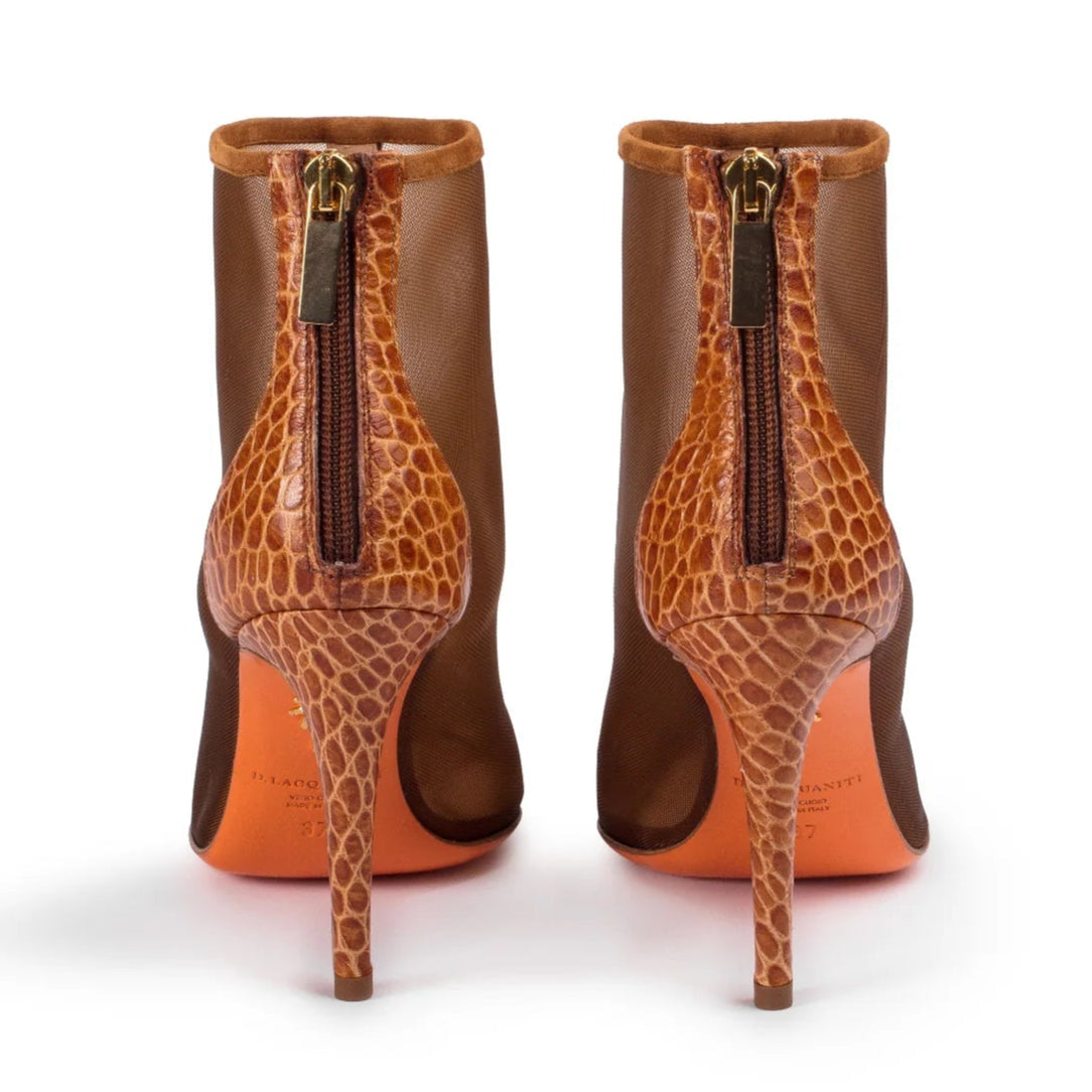 Angelina Boot in Brown Croc
