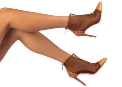 Angelina Boot in Brown Croc