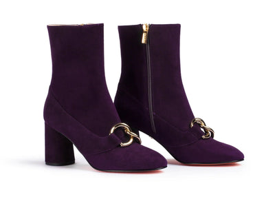 Vittoria Boots in Plum