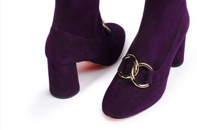 Vittoria Boots in Plum