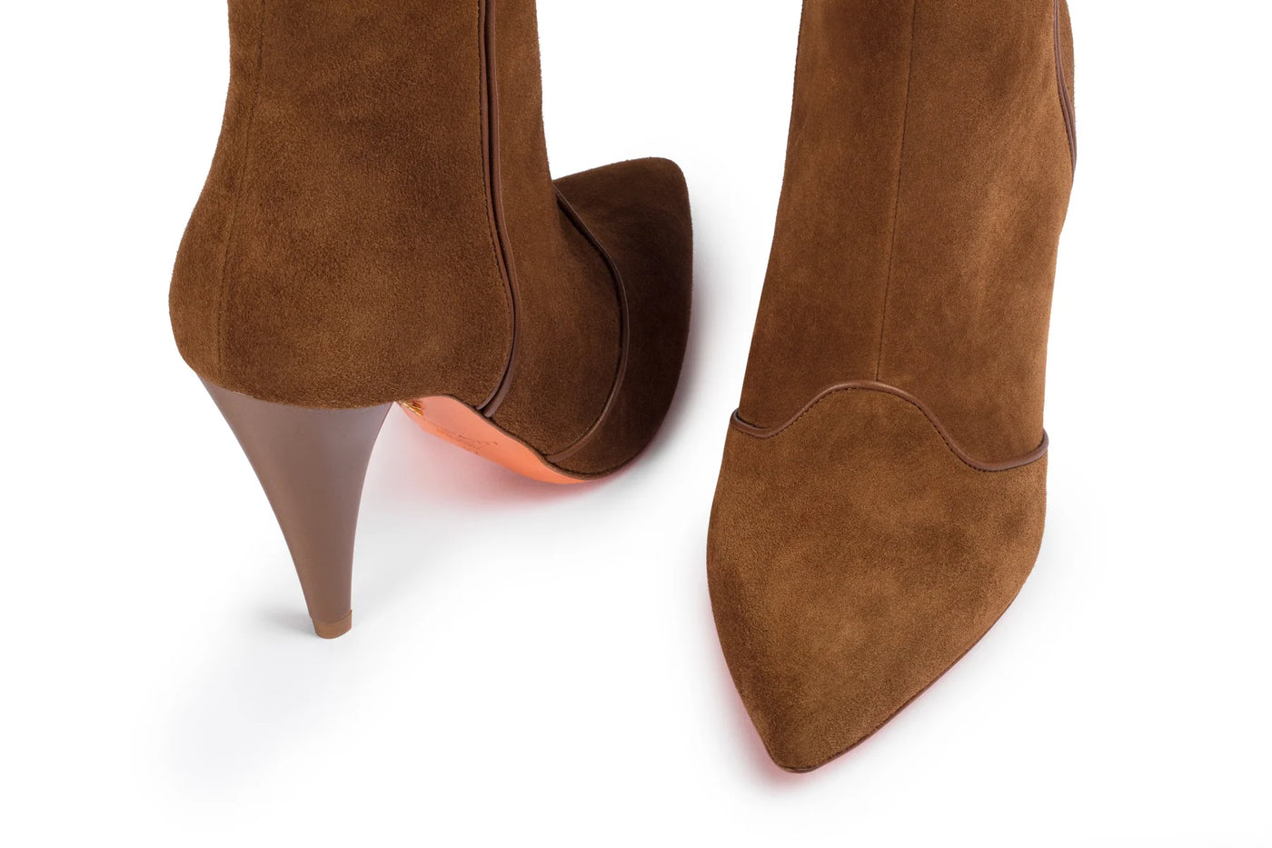Charlie Boots in Hazelnut Suede