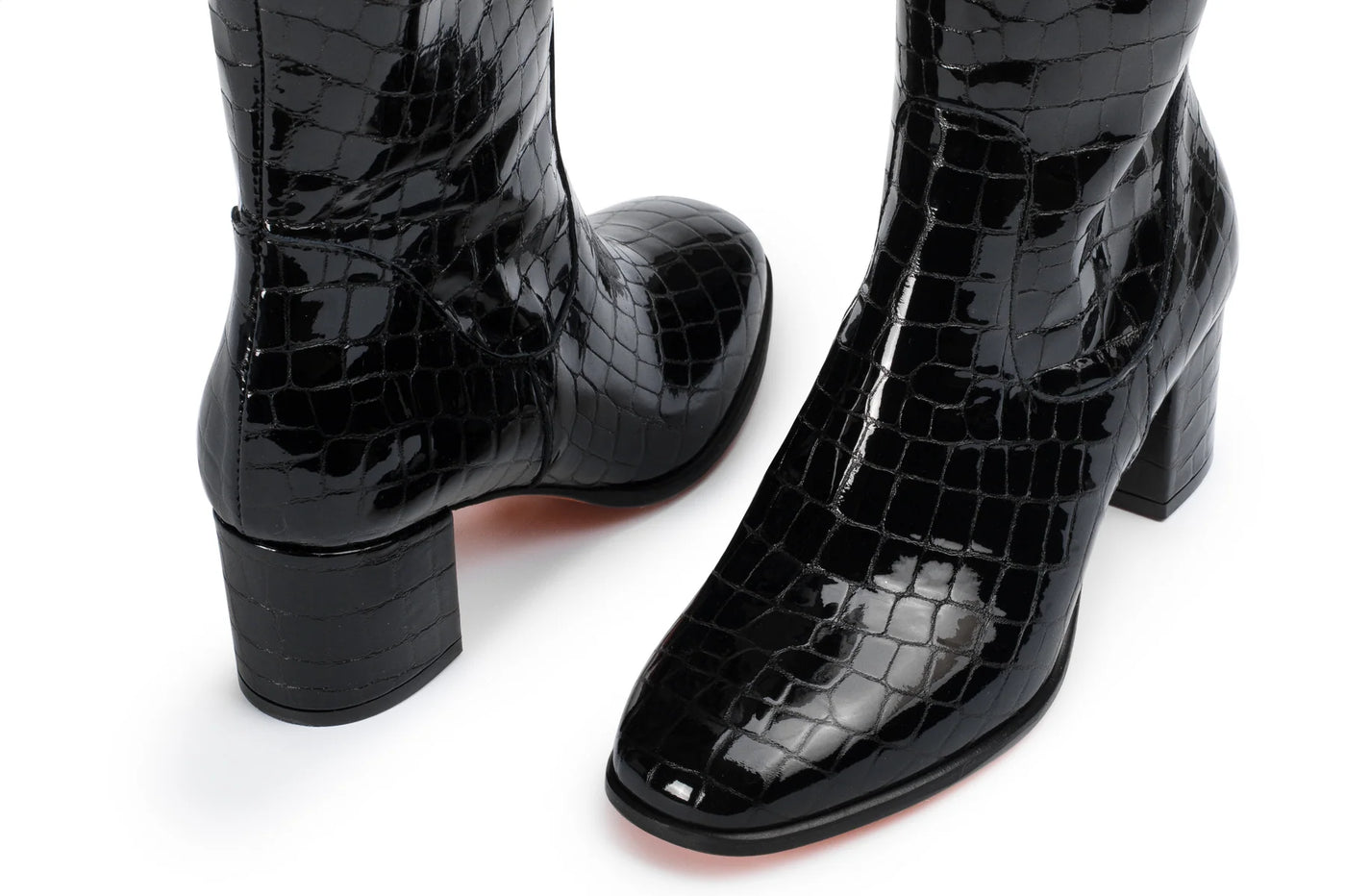 Susanna Boot in Black Croc