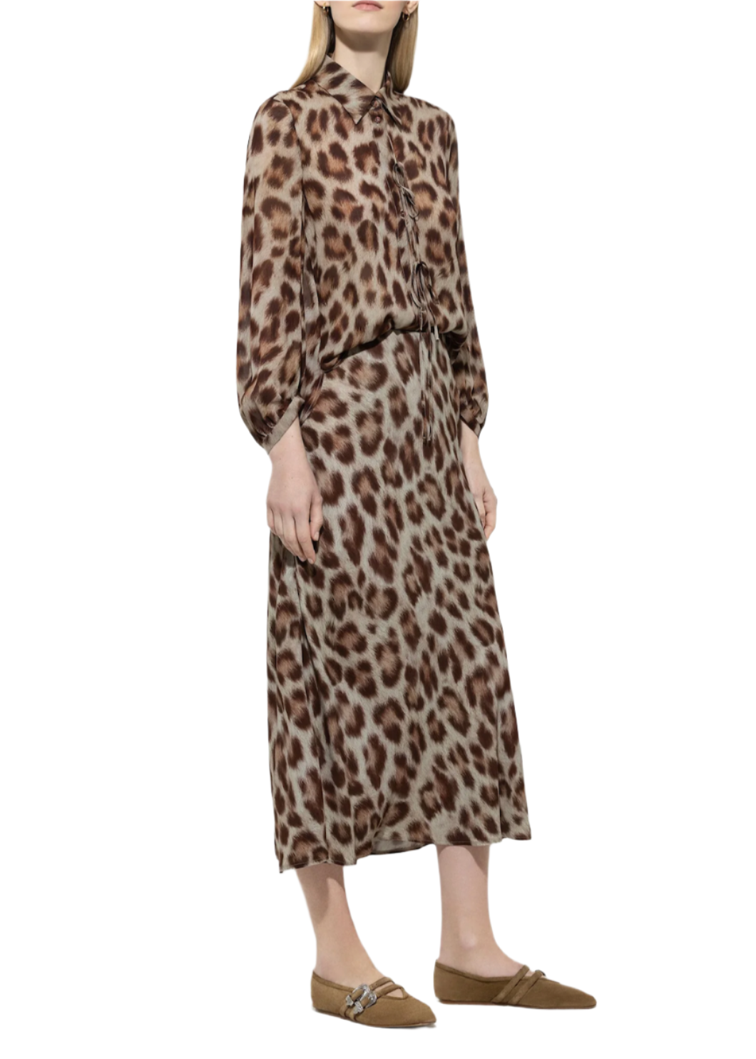 Animal Print Swing Skirt