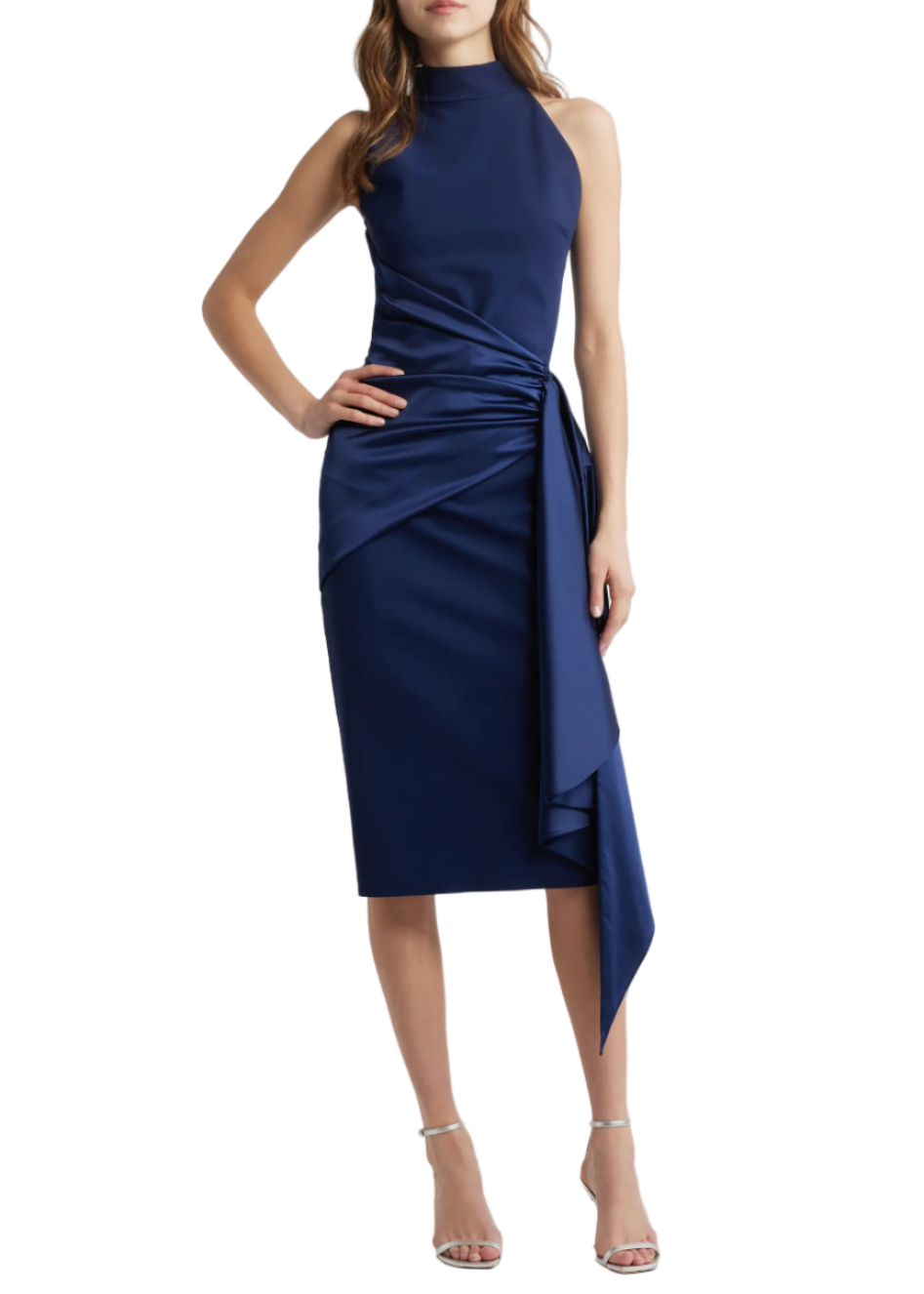 Gudairi Sleeveless Midi Dress In Blu Notte