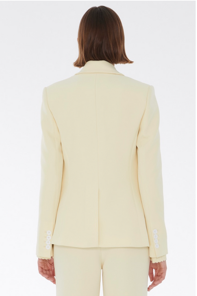 Kylie Double Breasted Blazer in Butter