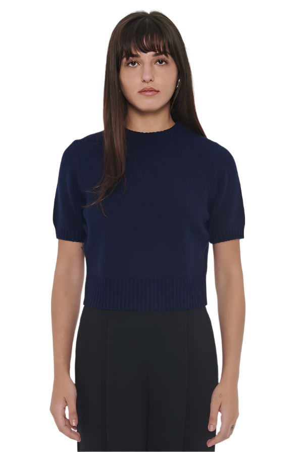 Elsie Pullover Sweater in Navy