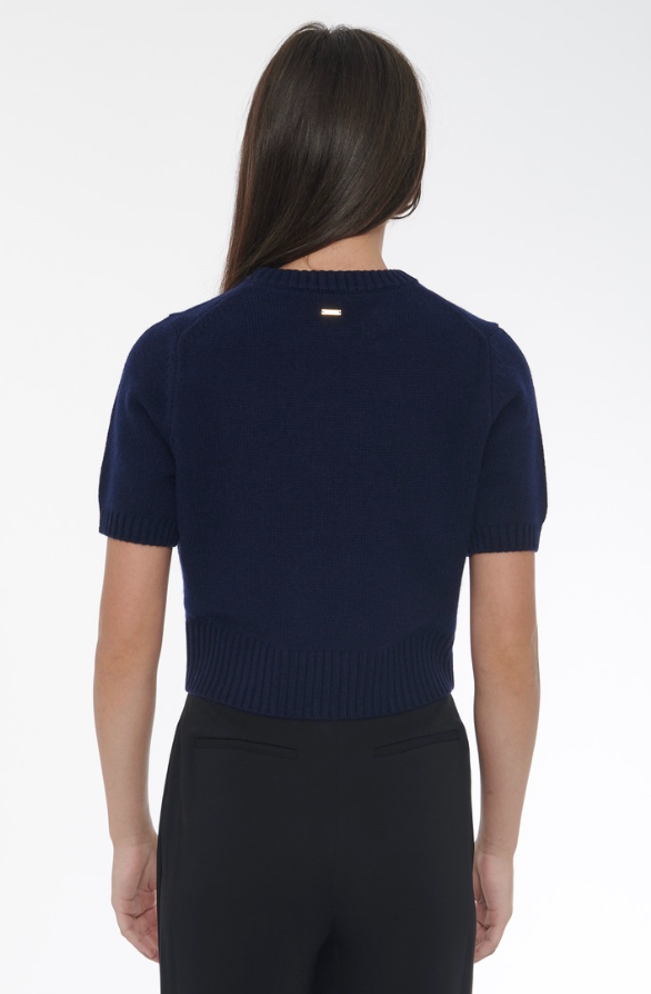 Elsie Pullover Sweater in Navy