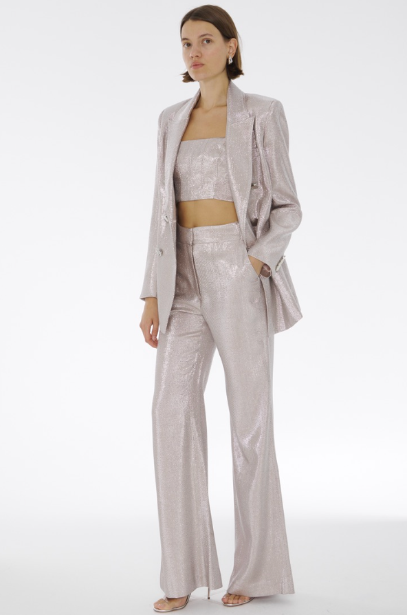 Mia Double Breasted Blazer in Rose