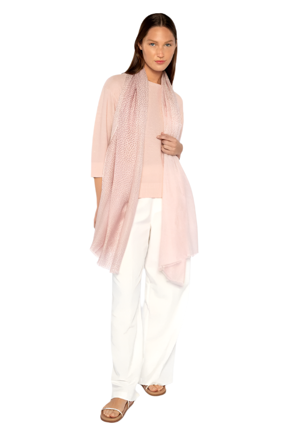 Dot Print Scarf in Blush