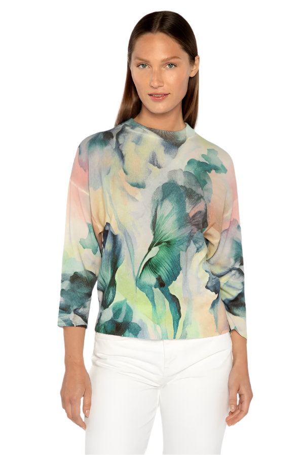 Romantic Floral Crew in Multi