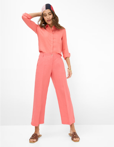 Maine Wide Leg Linen Pant in Watermelon