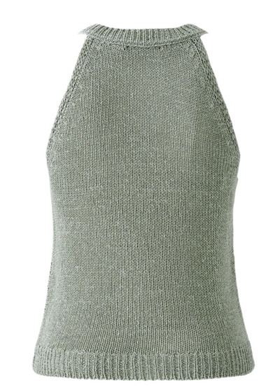 Knitted Tank Top in Sage