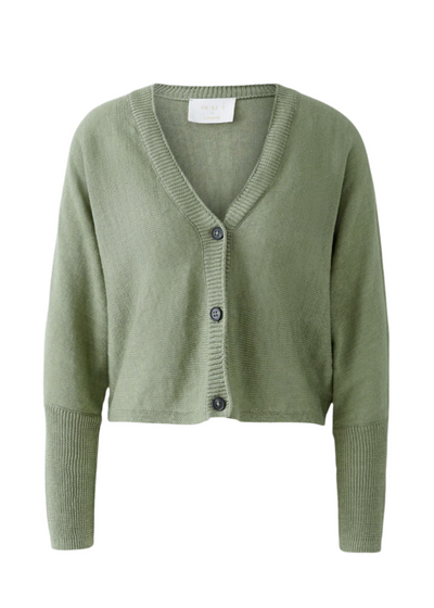 Knitted Cardigan in Sage
