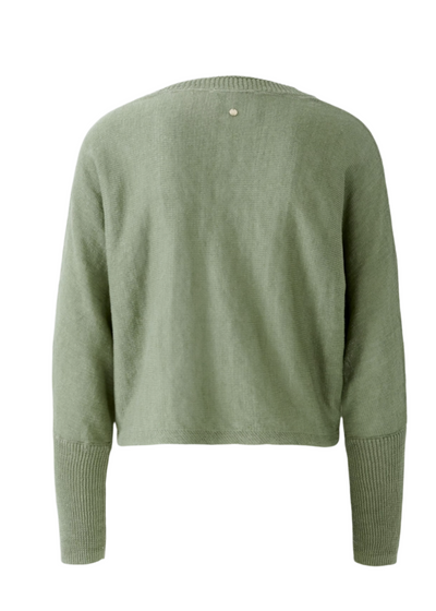 Knitted Cardigan in Sage