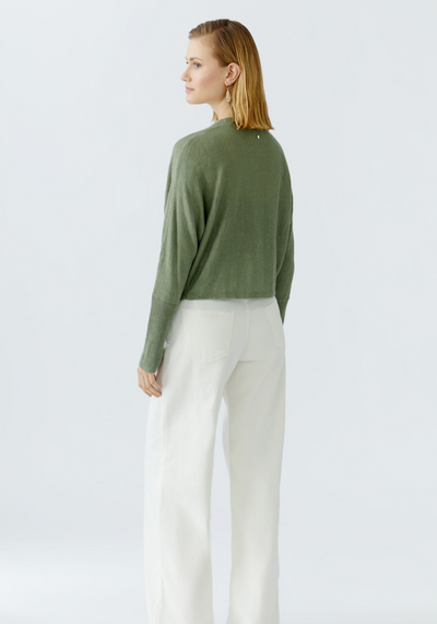 Knitted Cardigan in Sage