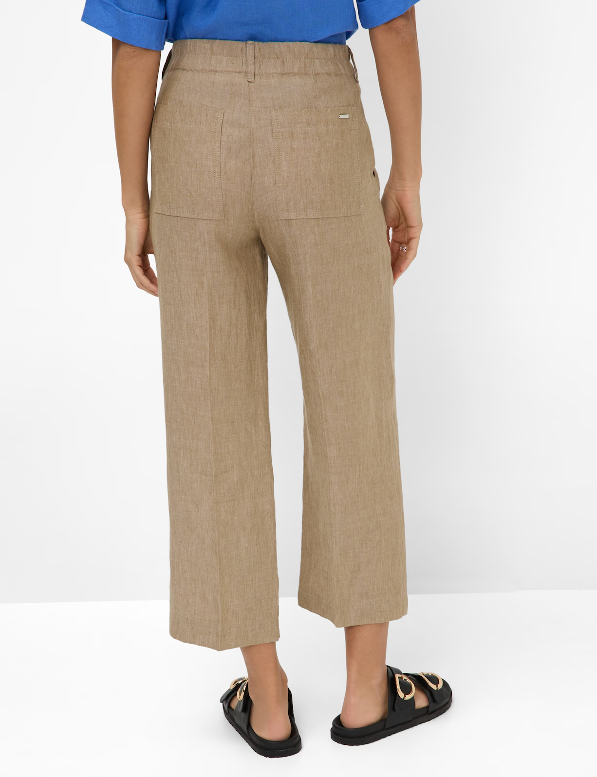 Maine Linen Trouser Pant in Almond