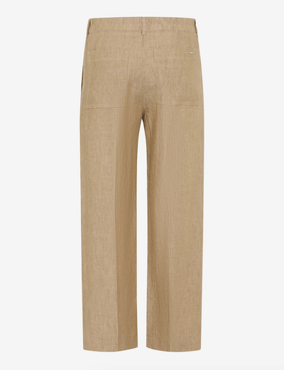Maine Linen Trouser Pant in Almond