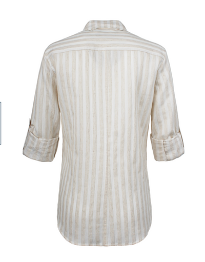 Teigan Natural Stripe Top