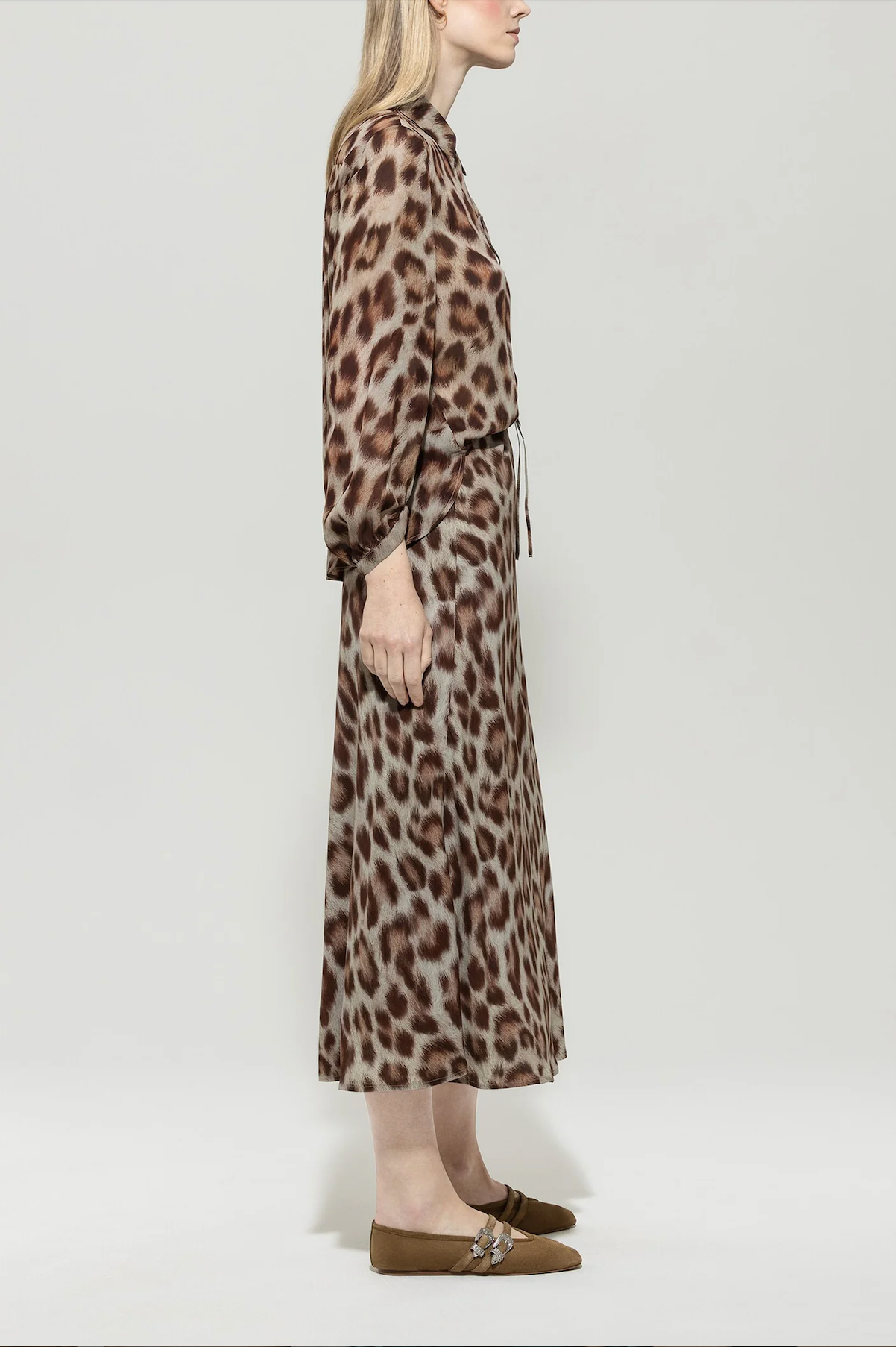 Animal Print Swing Skirt