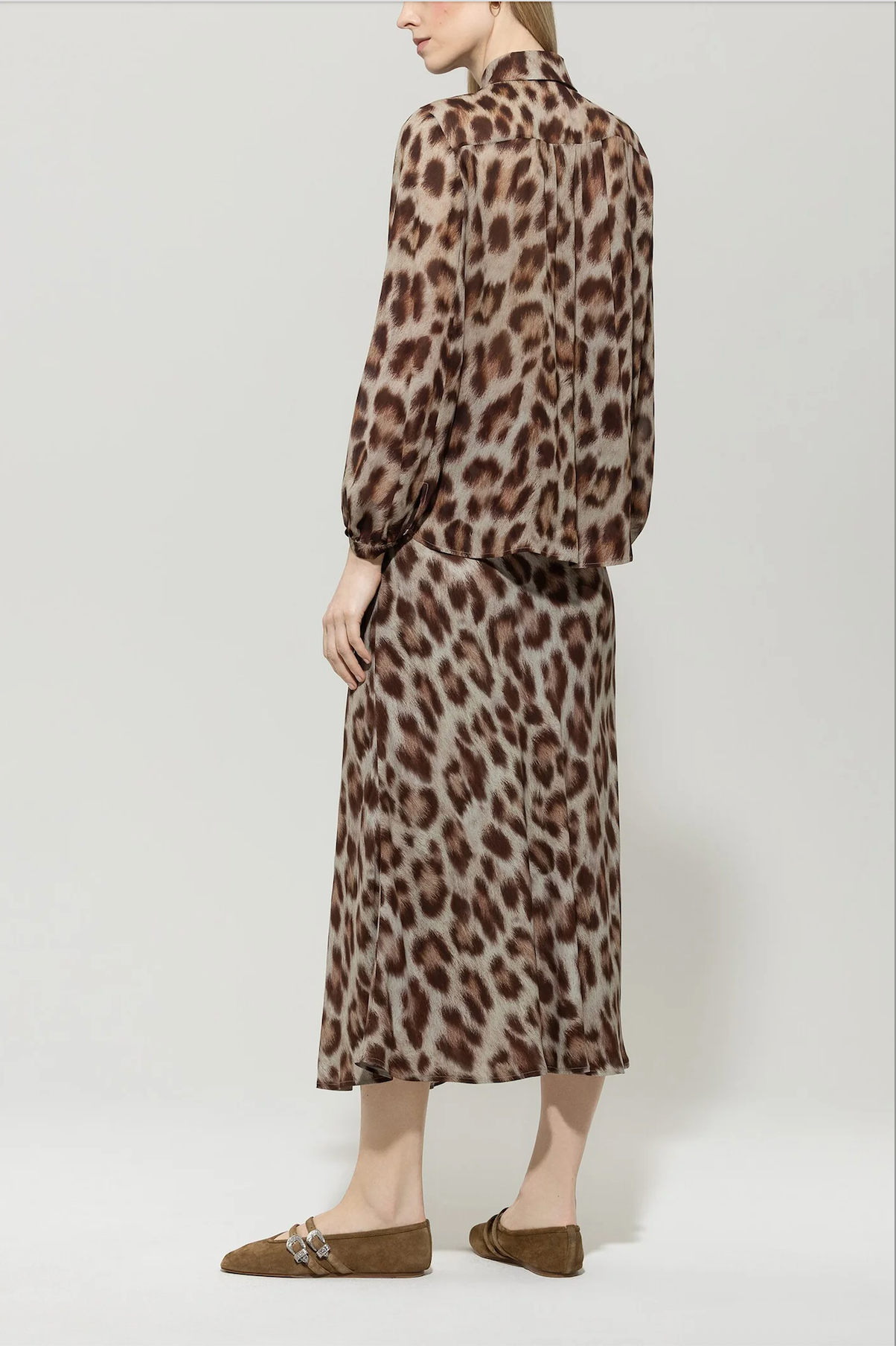 Animal Print Swing Skirt