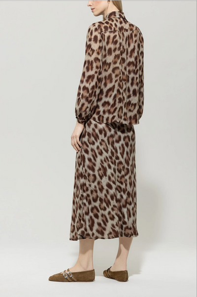 Animal Print Swing Skirt