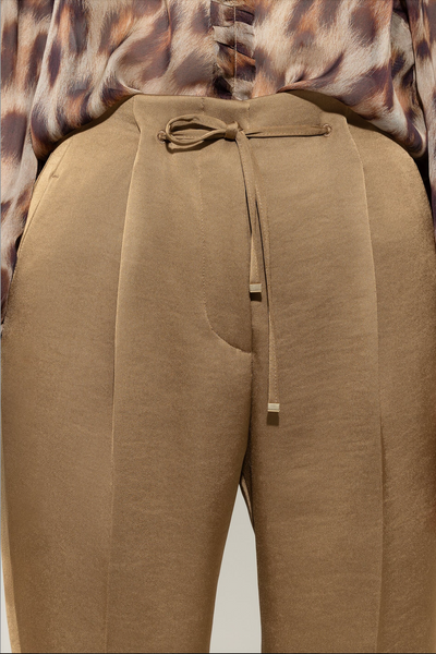 Satin Trouser Pants in Hanf