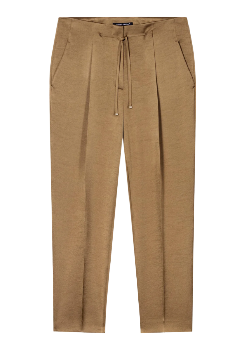 Satin Trouser Pants in Hanf
