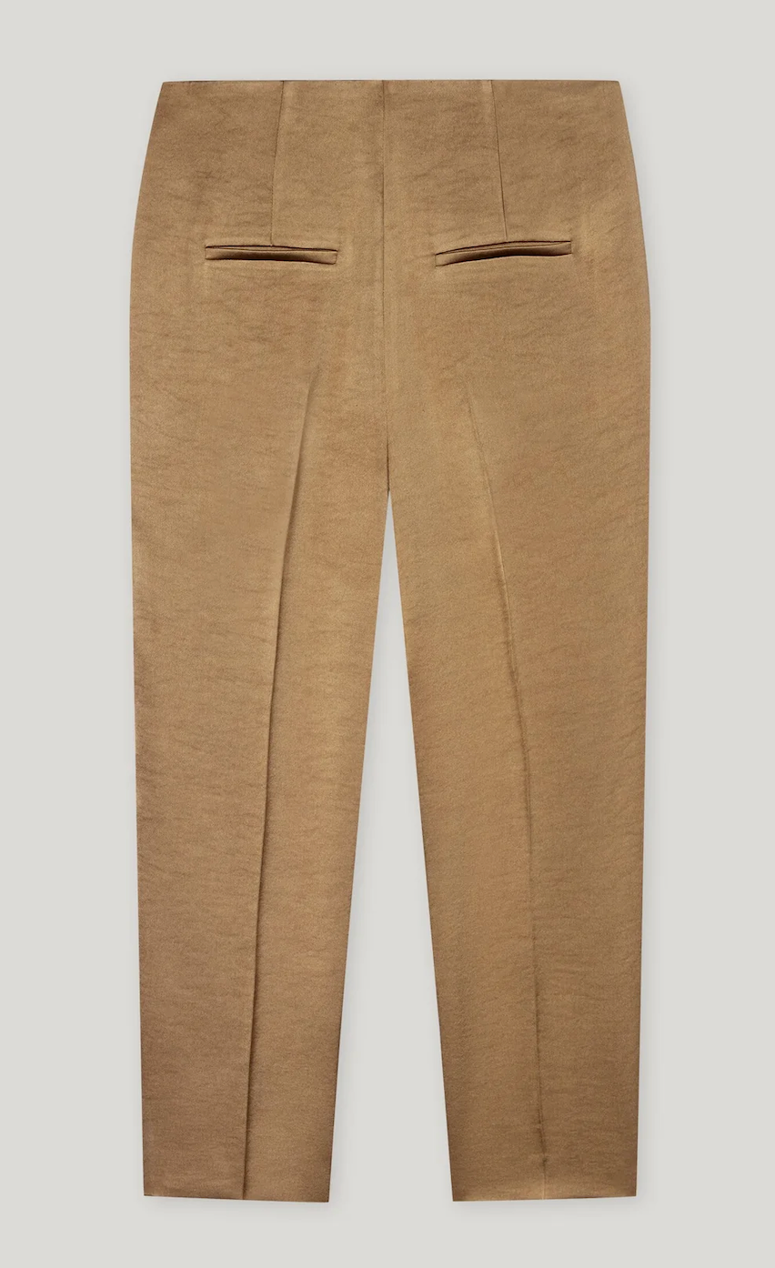 Satin Trouser Pants in Hanf