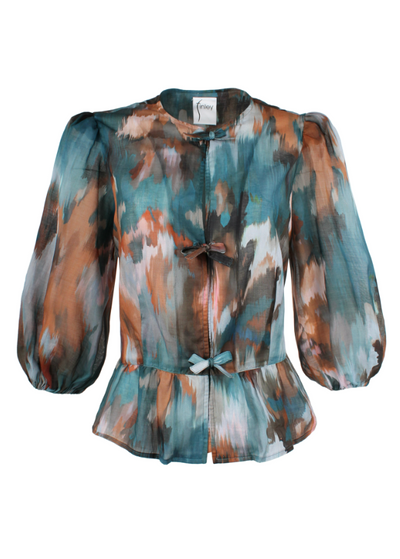 Luna Top in Autumn Brushstroke