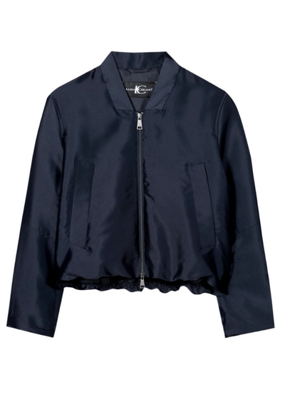 Taffeta Jacket in Dark Blue