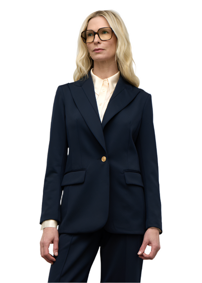 Jacket with Flap Pocket in Dusk Navy
