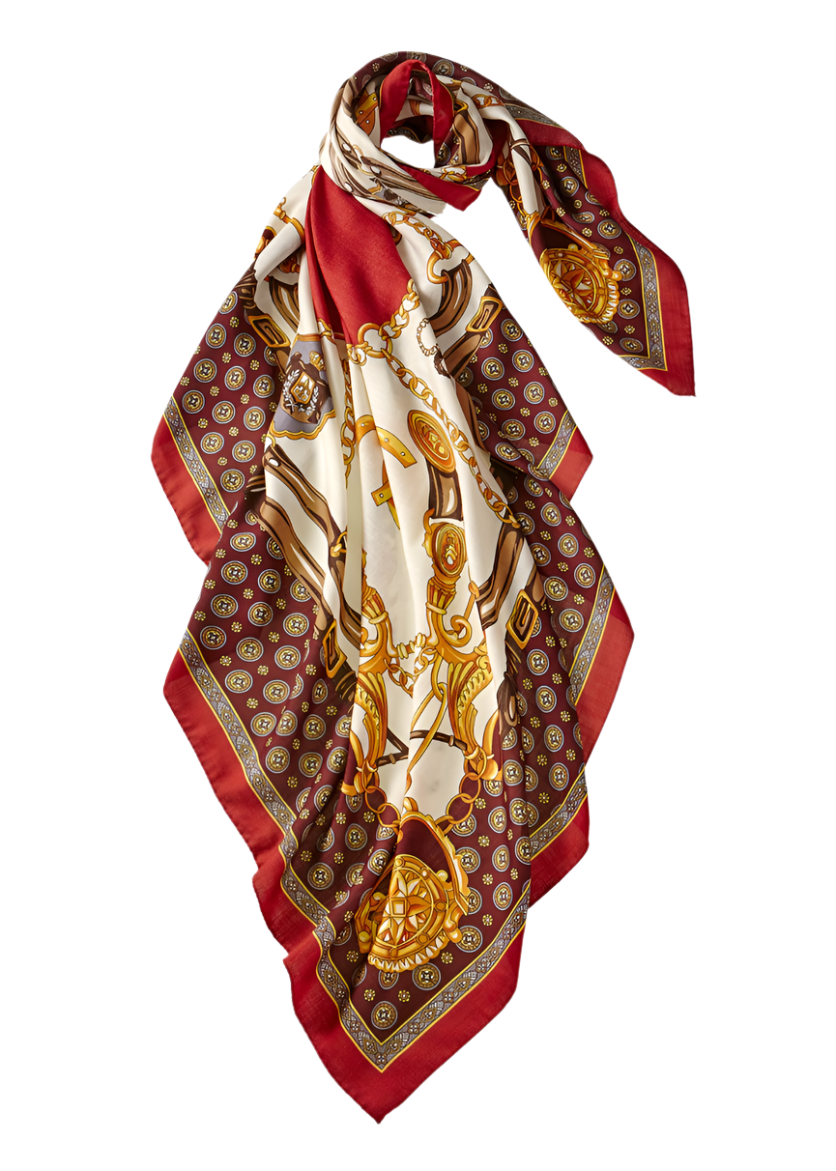 Grande Stabile Scarf in Currant