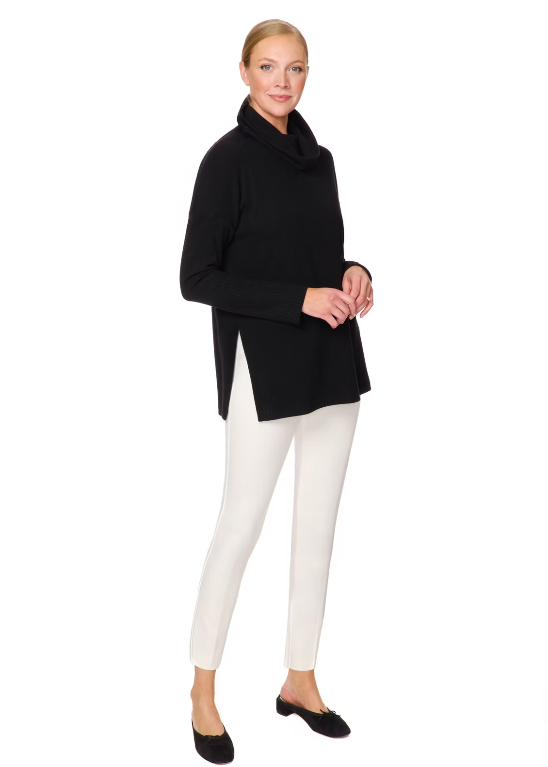 Pull on Slim Pant in Winter White