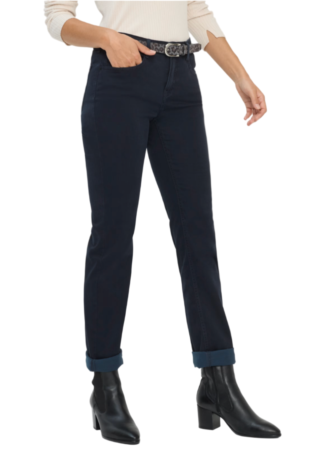 Mary Five Pocket Pants in Navy