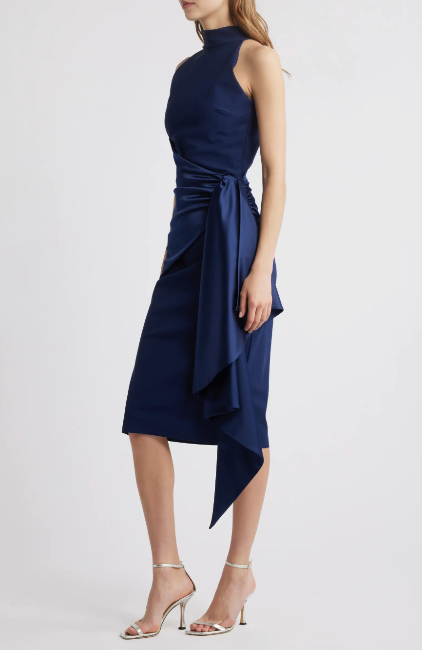 Gudairi Sleeveless Midi Dress In Blu Notte