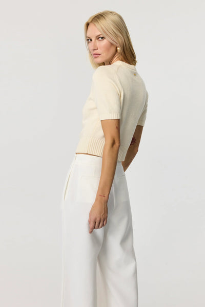 Elsie Pullover Sweater in Ivory