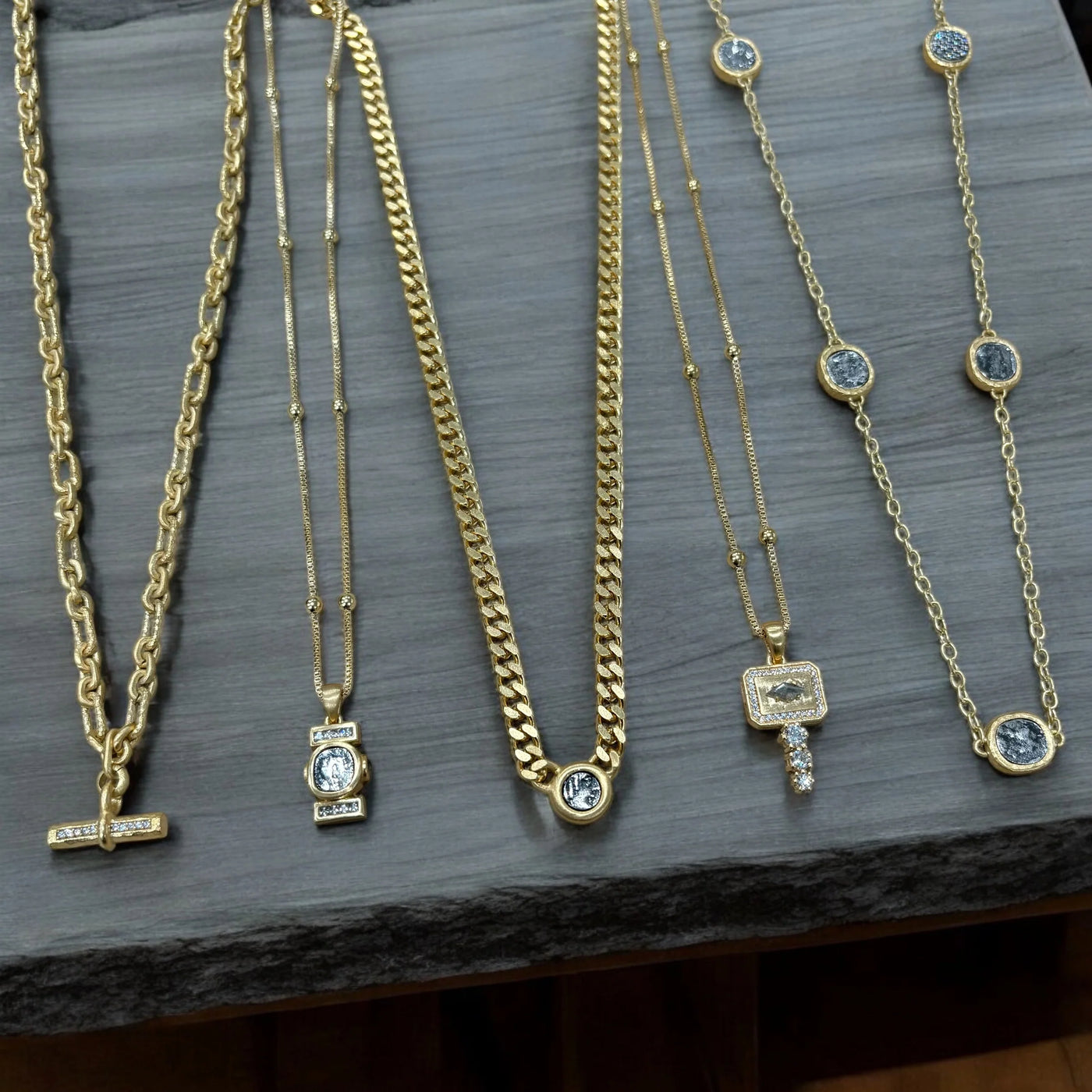 Mini Gold Leon Coin Necklace