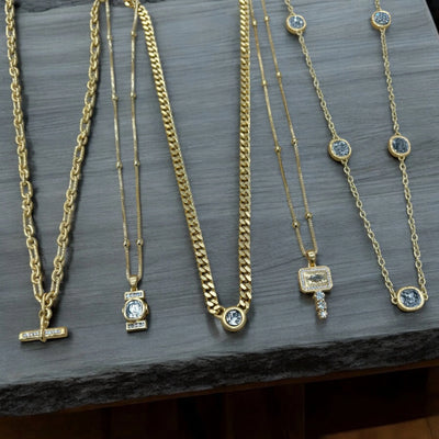Mini Gold Leon Coin Necklace