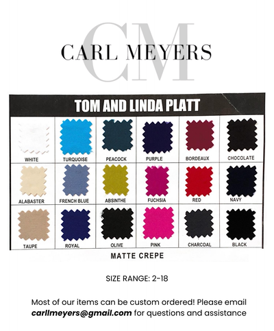 Crossroads Pin-Tuck Cuff Gown in Navy