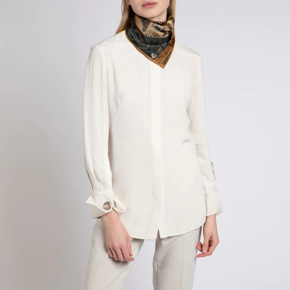 THE JAGUAR'S PARADISE SILK TWILL SCARF