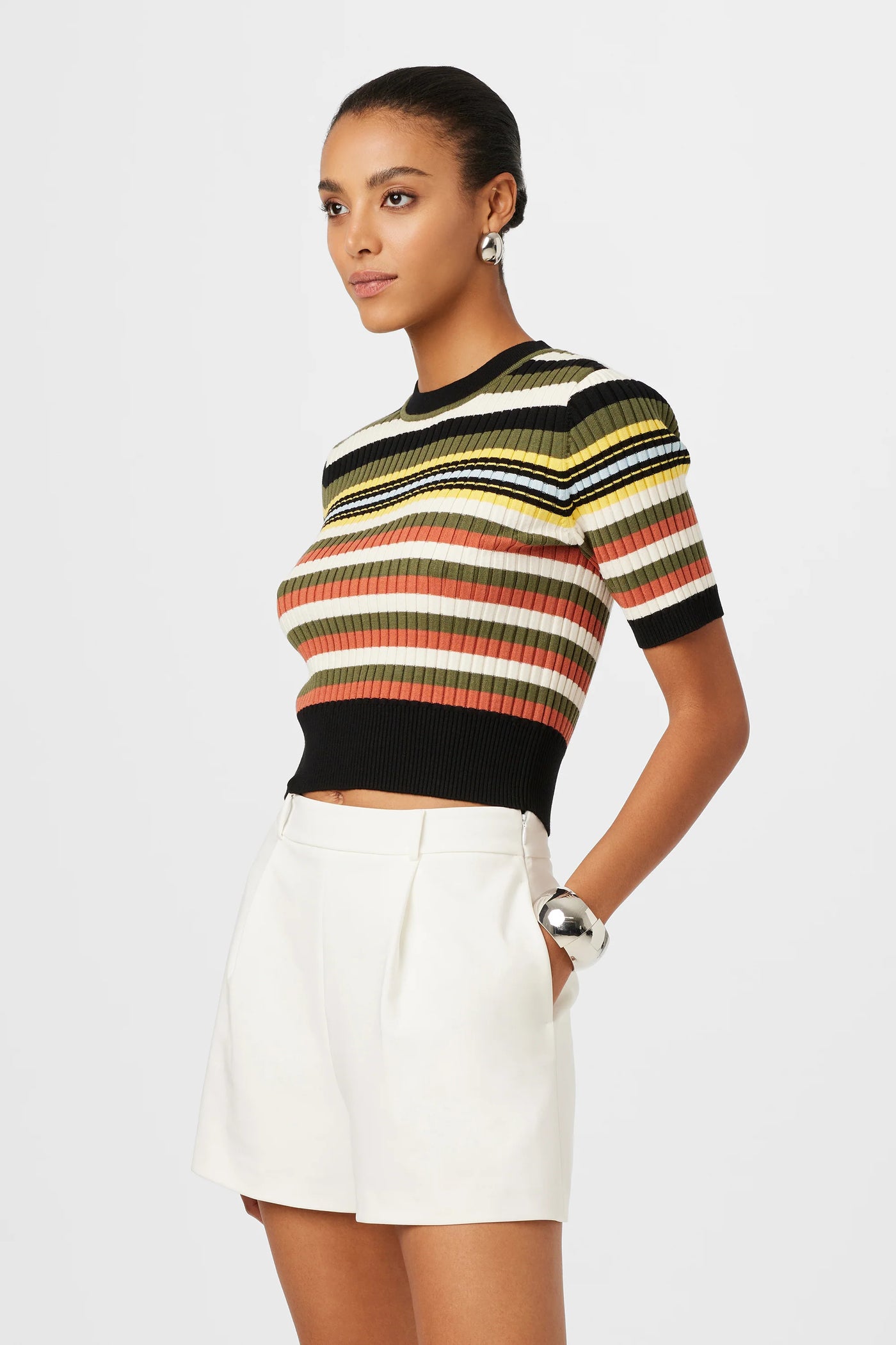 Nyla Short Sleeve Knit Sweater